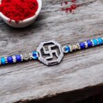 Pure Silver - Swastik Rakhi | 925 sterling silver