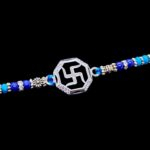 925 Sterling silver Swastik emblem Rakhi