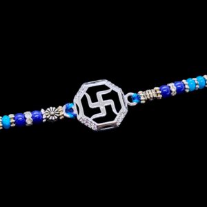 925 Sterling silver Swastik emblem Rakhi