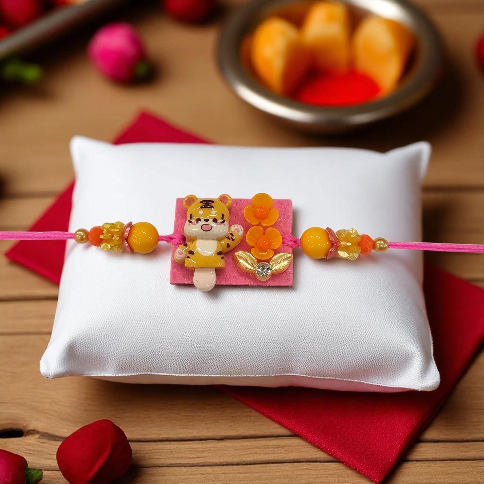 Cute 3d Teddy Bear - Kids Rakhi Cute 3d Teddy Bear - Kids Rakhi | Fancy Rakhi for toddlers and Kids | Ships to Canada and USA only