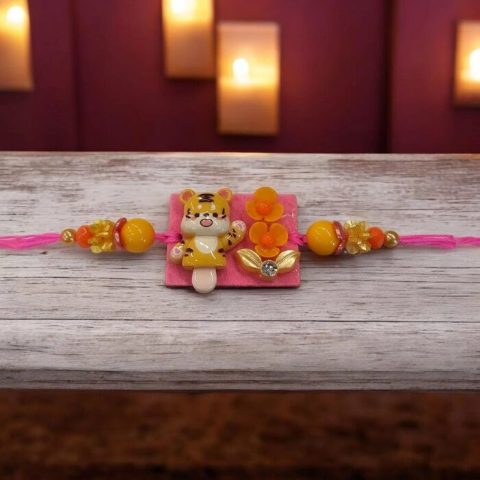Close up of the premium Kids Rakhi