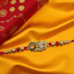 Premium Rakhi with Rakhi greeting card combo