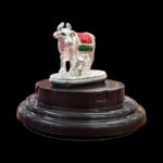 Side view of Pure Silver Kamdhenu Cow