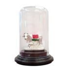 Pure Silver Kamdhenu Cow in Dome