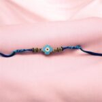 Stylish Flower Evil Eye Rakhi