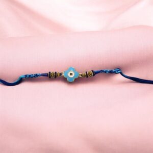 Stylish Flower Evil Eye Rakhi