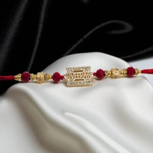 Stylish Veera Rakhi with chocolate hamper in Canada