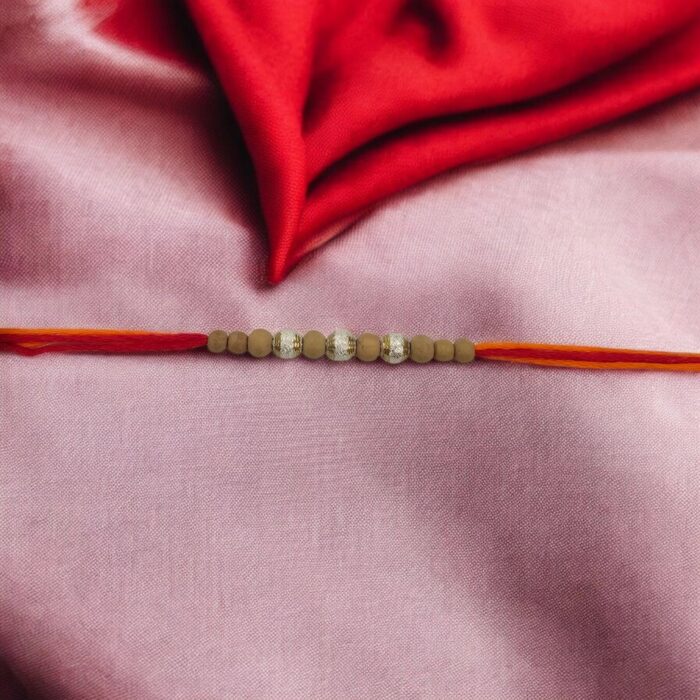 Simplistic wooden Beaded Rakhi | Create your own Rakhi Hamper