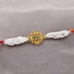 Close up of Premium Pearl Rakhi