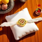 Elegant pearl rakhi for Bhai in Canada | Pearl Rakhi in USA