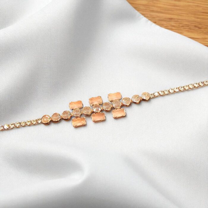Stylish AD stone bracelet - Rose gold | Gift for her