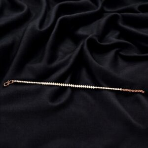 Stylish AD stone slim bracelet - Rose gold | Gift for her