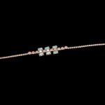 Slim chain style bracelet for her | Pink gold finish