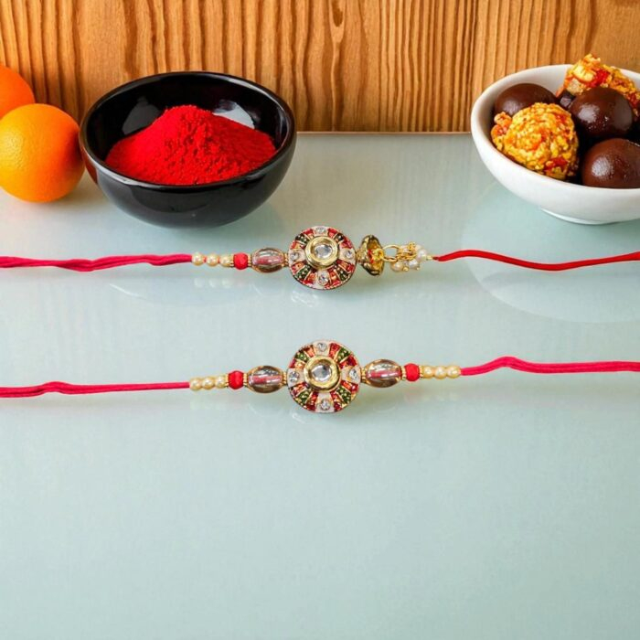 Matching Bhai Bhabhi Rakhi combo set | Quick shipping within Canada and USA