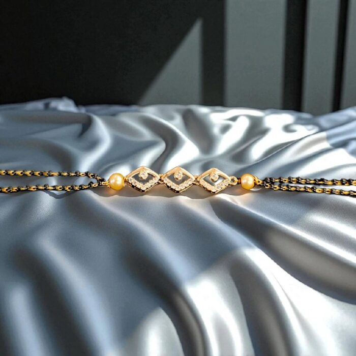 Stylish slim Mangalsutra Bracelet Style | Gift for her