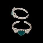 Pair of Pure Silver Toe Rings | Adjustable Toe rings - Image 4