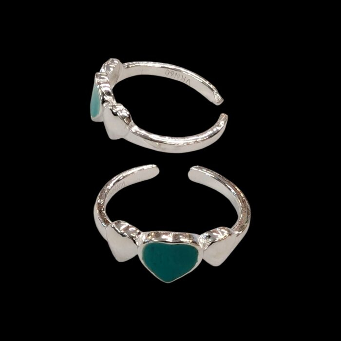 Pair of Pure Silver Toe Rings | Adjustable Toe rings - Image 4