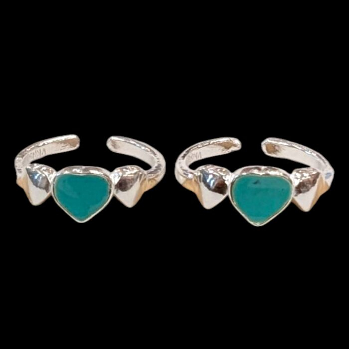 Pair of Pure Silver Toe Rings | Adjustable Toe rings - Image 6