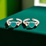 Pair of Pure Silver Toe Rings | Adjustable Toe rings