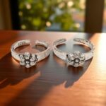 Pair of Pure Silver Toe Rings | Adjustable Toe rings
