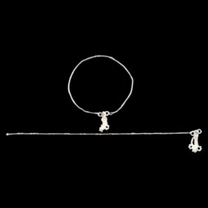 Sleek silver anklet | Sterling silver ankle bracelet