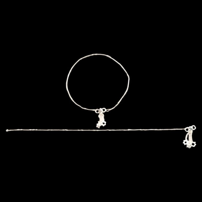 Sleek silver anklet | Sterling silver ankle bracelet