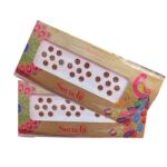 Fancy Maroon Bindi with stones | Bindi Sticker - Pack of 2