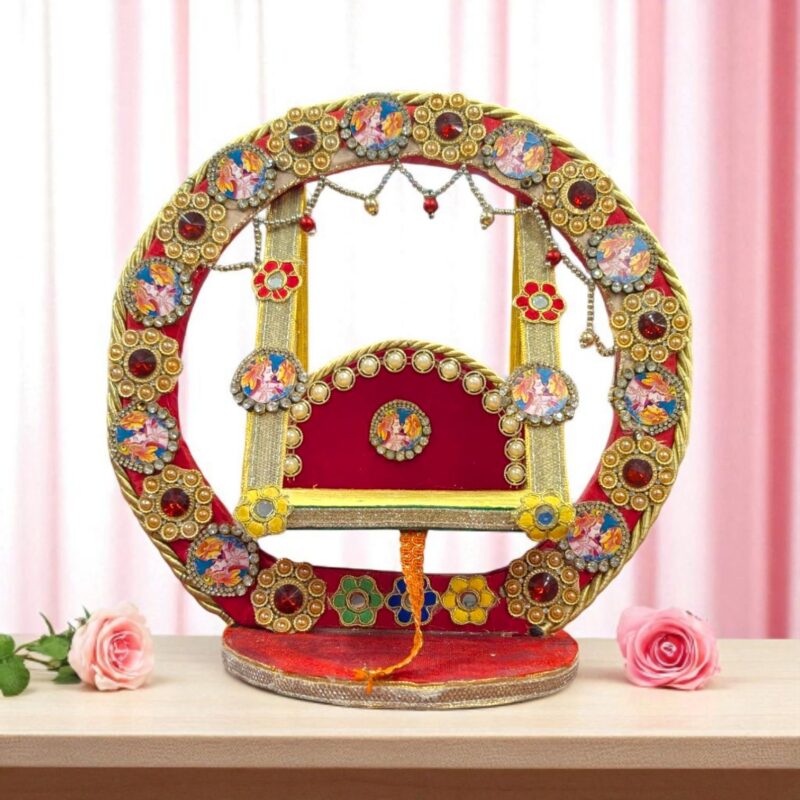 Graceful handmade Laddu Gopal Jhula - 13 inch