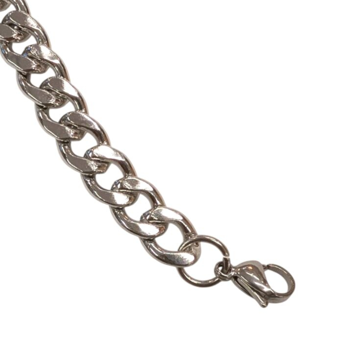 Elegant 15mm Link Chain Bracelet | Metal Rakhi for bhai | Bracelet for Men
