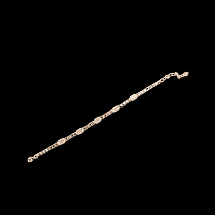 Sterling Silver Bracelet - Zirconia Chain Bracelet