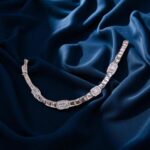 Stylish Sterling Silver Bracelet - Zirconia Chain Bracelet | Rakhi Gift for him