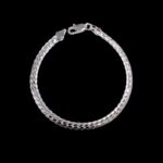 Sterling Silver Bracelet - Flat Chain design - Image 3