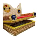 Sofa Singhasan - White - Large with Box | Laddu Gopal Singhasan - Image 2