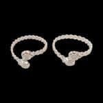 Pair of Pure Silver Toe Rings | Adjustable Toe rings - Image 2