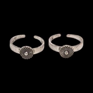 Pair of Pure Silver Toe Rings | Adjustable Toe rings
