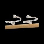 Pair of Sleek Silver Toe Rings