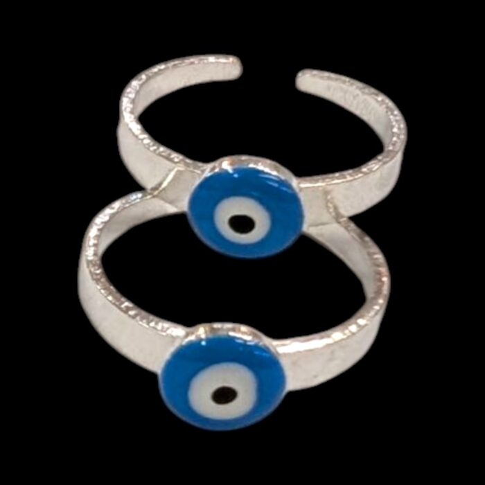 Pair of silver toe rings