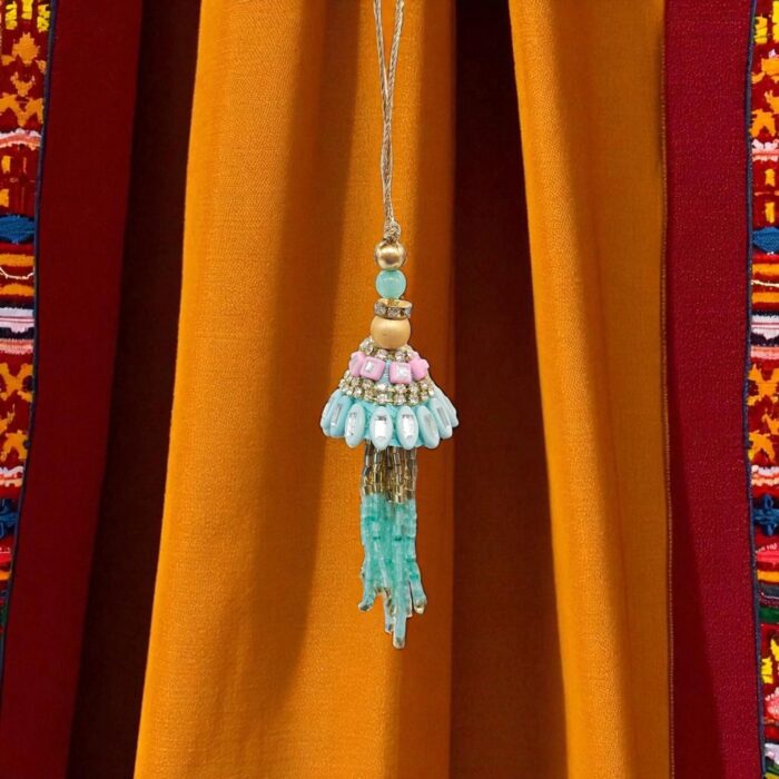 Close up of Stylish Bhabhi Rakhi | Bhabhi Lumba Rakhi