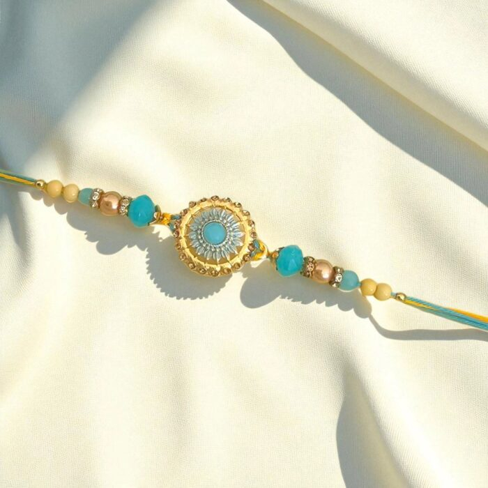 Elegant Bhai Rakhi with premium stone work