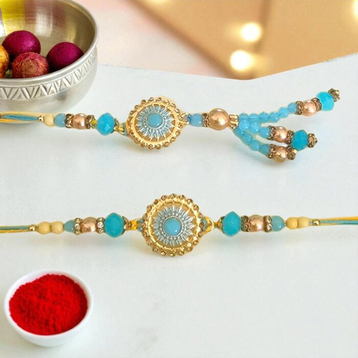 Matching Bhaiya Bhabhi Rakhi combo set | Quick shipping within Canada and USA