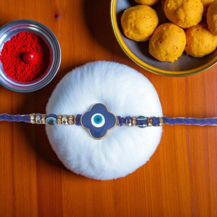 Evil eye Rakhi - Flower | Quick shipping across Canada and US