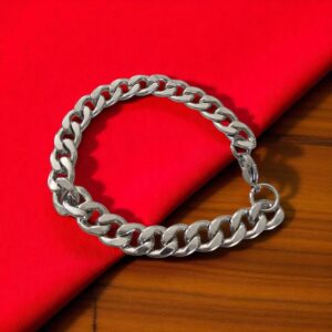 10mm Link Chain Bracelet | Metal Rakhi for bhai