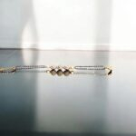 Stylish slim Mangalsutra Bracelet - Heart Pendants | Gift for her
