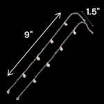 Pair of Pure Silver Anklet - 9 inch | Pure silver ankle bracelet - Image 2