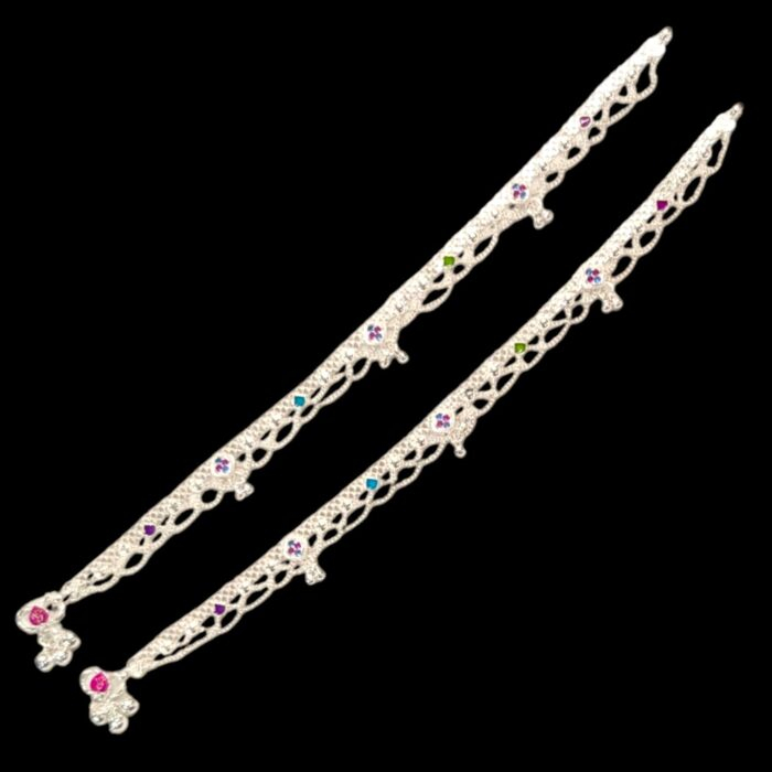 Pair of Silver Anklets | Silver Anklets for Adults | Chandi ki payal | Ships in Canada and USA only