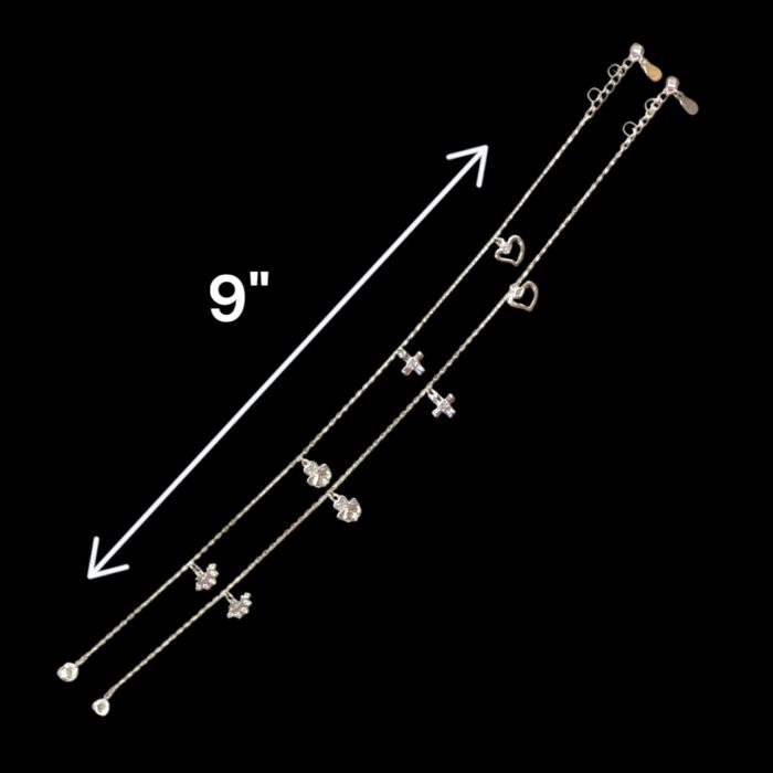 Pair of Silver Anklets for Adults | Chandi ki payal