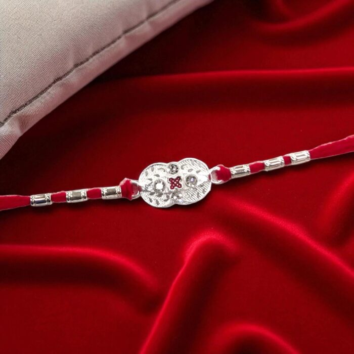 Silver Plated Rakhi