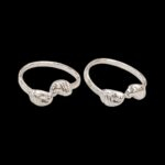 Pair of Pure Silver Toe Rings | Adjustable Toe rings