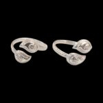 Pair of Pure Silver Toe Rings | Adjustable Toe rings