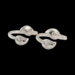 Pair of Pure Silver Toe Rings | Adjustable Toe rings